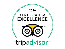 Certificado de excelencia de TripAdvisor 2016