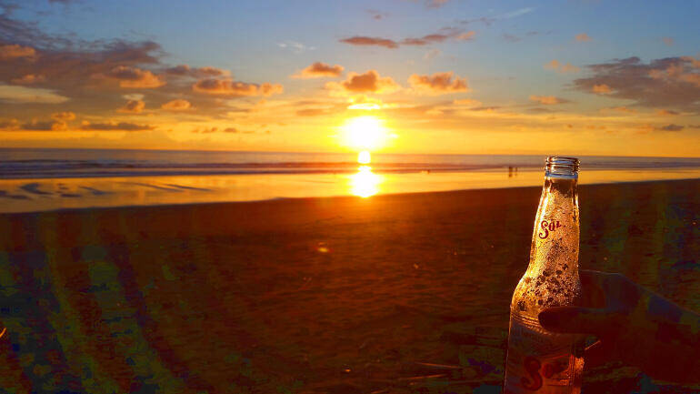 Sonnenuntergang playa matapalo costa rica